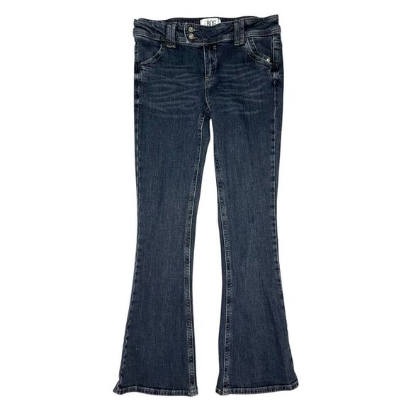 BDG Women’s 26 Low Rise Flare Jeans Dark Wash Stretch Denim - Picture 1 of 6